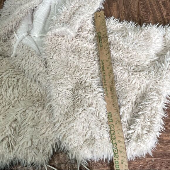 Free People Fuzzy Shag Jacket Coat Size Medium - Picture 8 of 9